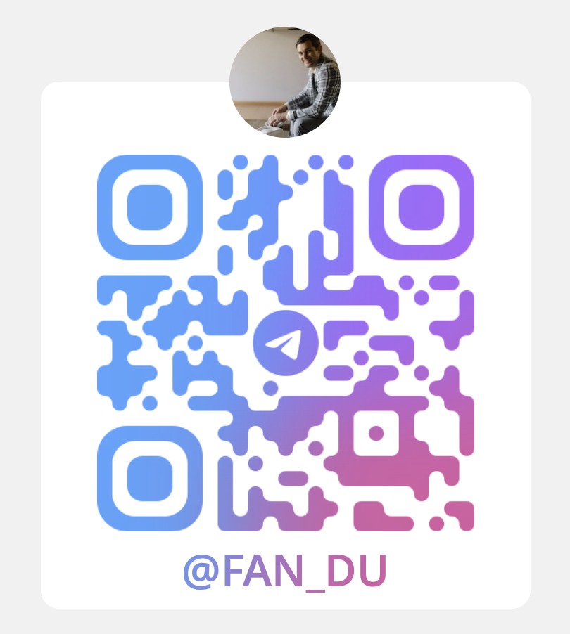 Telegram QR code for @fan_du
